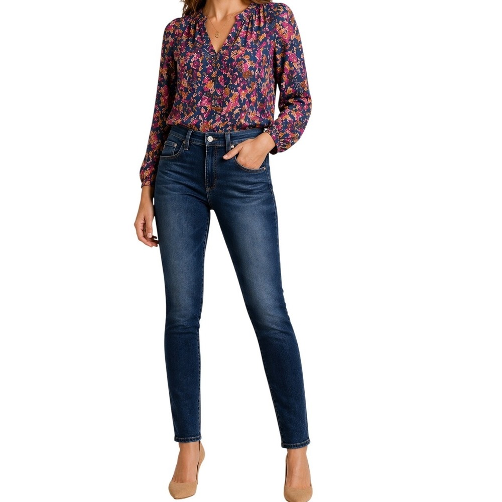 AG Adriano Goldschmied Farrah Skinny Ankle Jeans Womens 26R Blue High Rise Denim